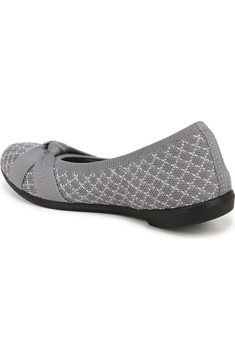 LifeStride Kissed Knit Ballet Flat, Alternate, color, Graphite