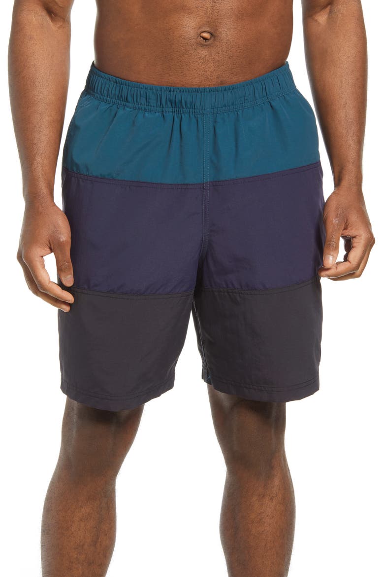Classic Sport Swim Trunks, Main, color, DEEP ADMIRAL BLUE/ NAVY/ BLACK