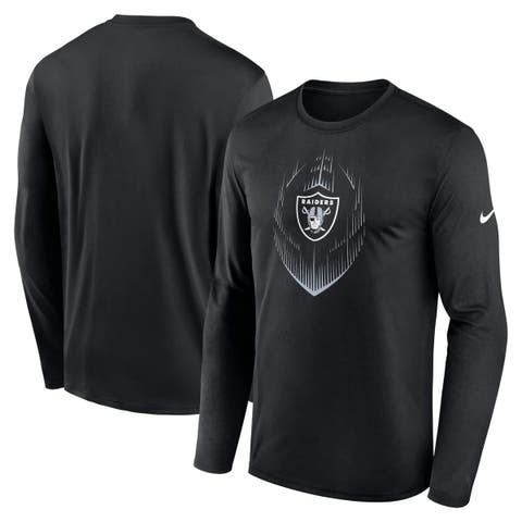 Men's Nike Black Las Vegas Raiders Icon Legend Performance Long Sleeve T-Shirt