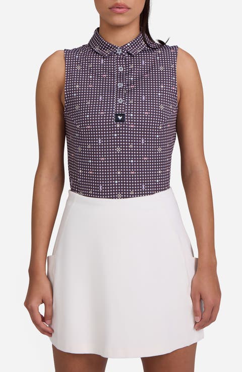 Throwing Darts Sleeveless Golf Polo