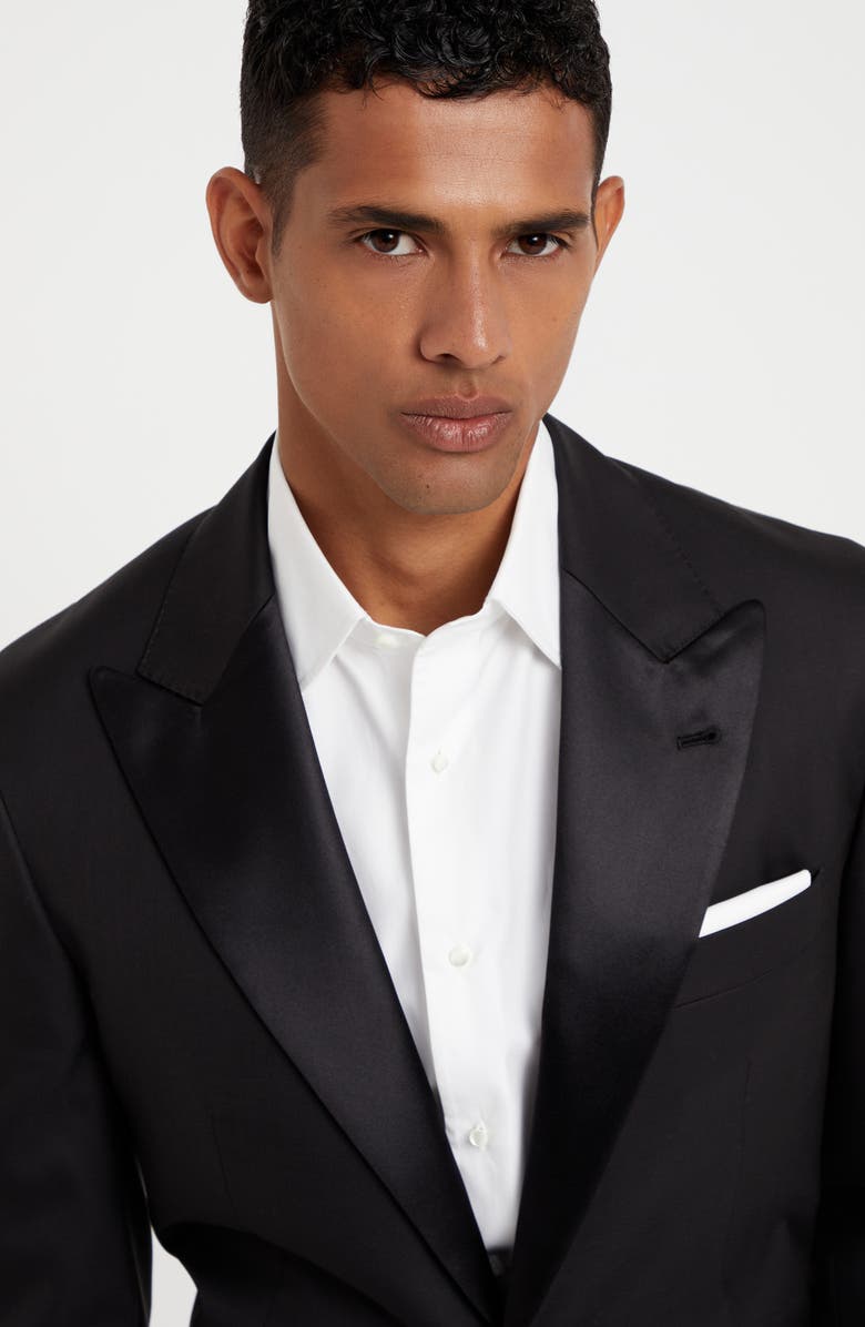 Brunello Cucinelli Tuxedo with peak lapel, Alternate, color, Black
