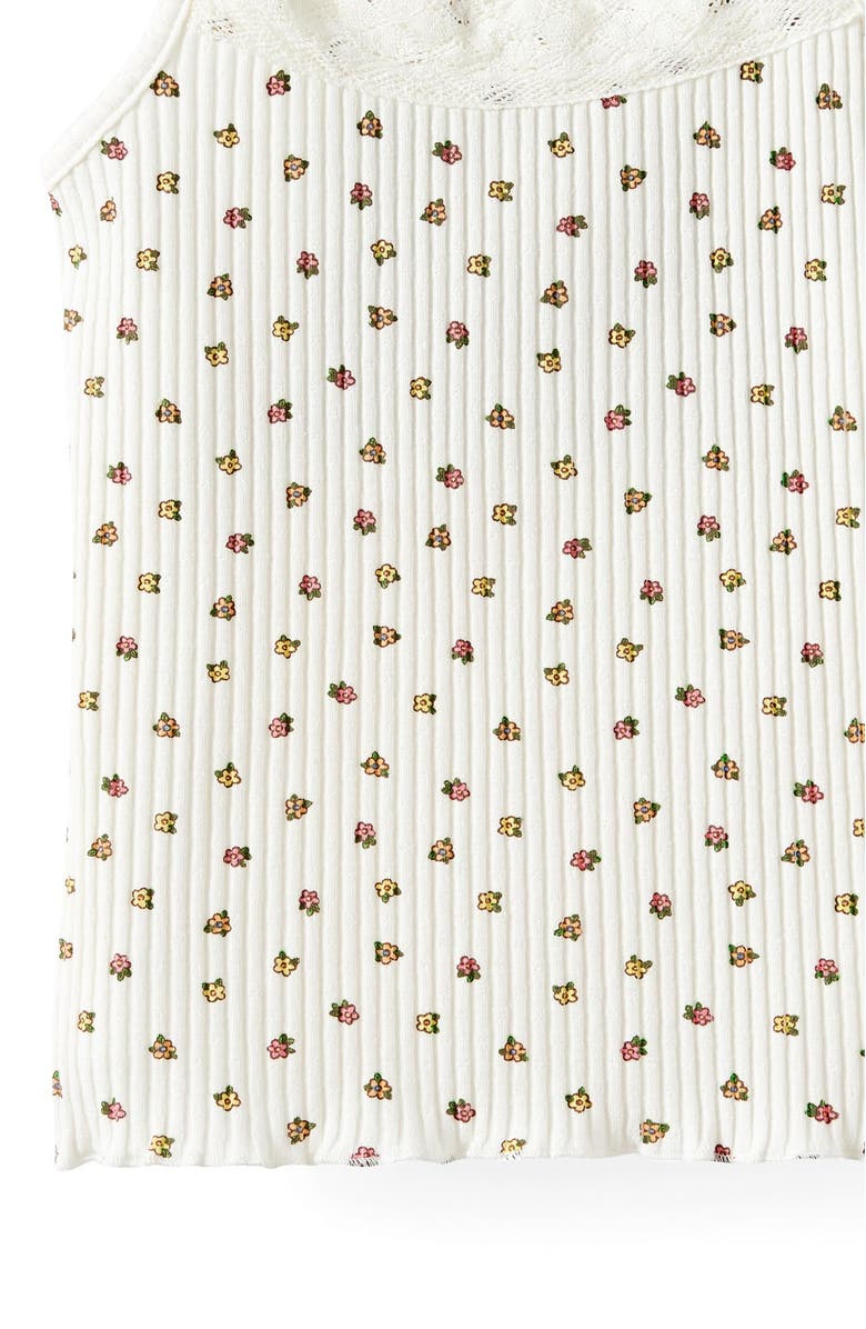 Cotton On Kids Kid's Eva Tank Top, Alternate, color, Vanilla Ditsy Floral