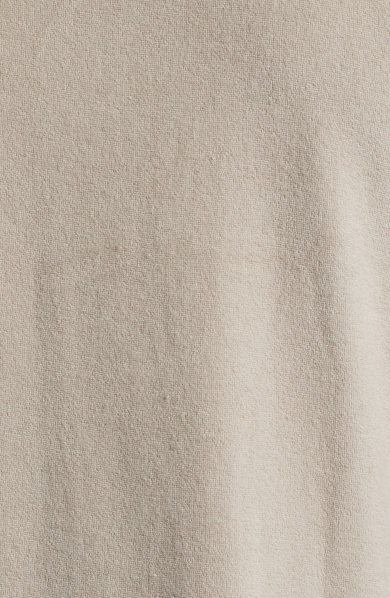 MAVRANS Orange Terry Cloth Camp Shirt, Alternate, color, Tan/ Orange Multi