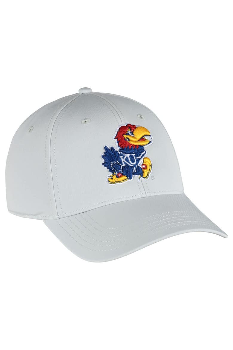 Men's Ahead  Stone Kansas Jayhawks Stratus AeroSphere Adjustable Hat, Main, color, Stone