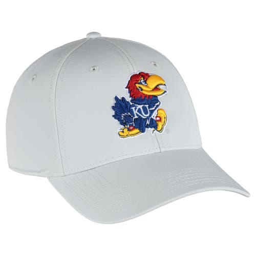 Ahead Stone Kansas Jayhawks Stratus Aerosphere Adjustable Hat In White