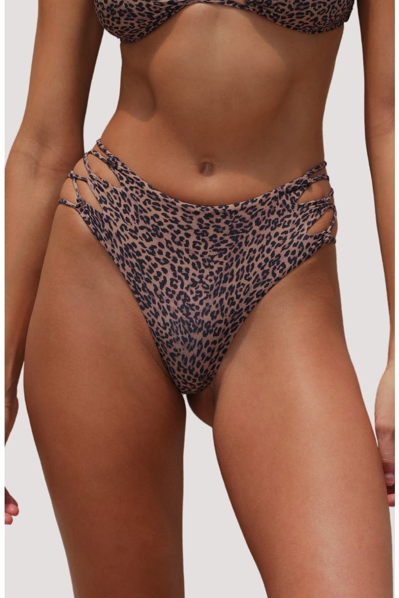 Theo High Waist Bikini Bottoms, Main, color, SELVA