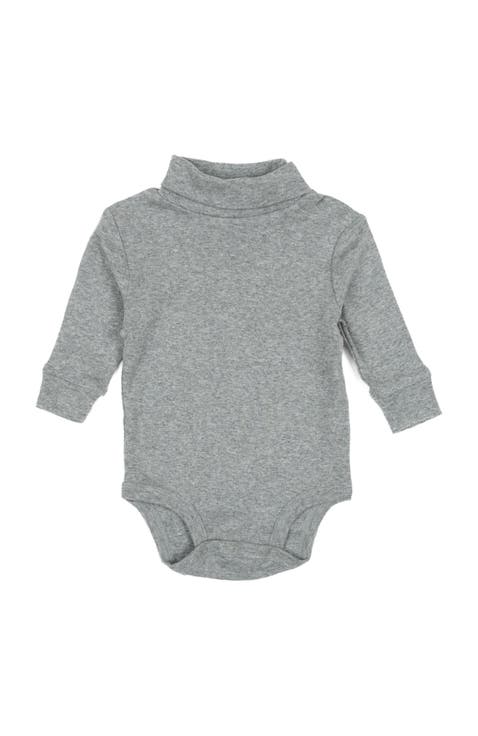 Baby Turtleneck Bodysuit, Cotton Long Sleeve