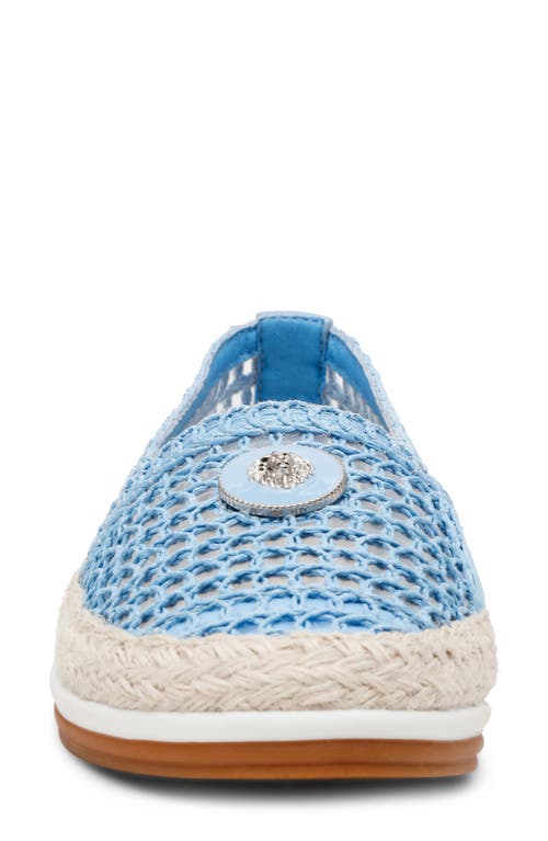Anne Klein Joncey Espadrille Flat In Sky Blue Raffia