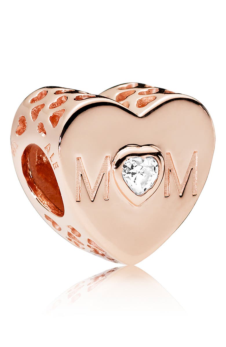 PANDORA Rose Mother Heart Charm, Main, color,
