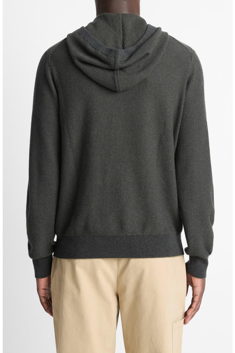 Geometric Jacquard Wool & Cashmere Blend Hoodie, Alternate, color, DRIVER GREEN/ COASTAL