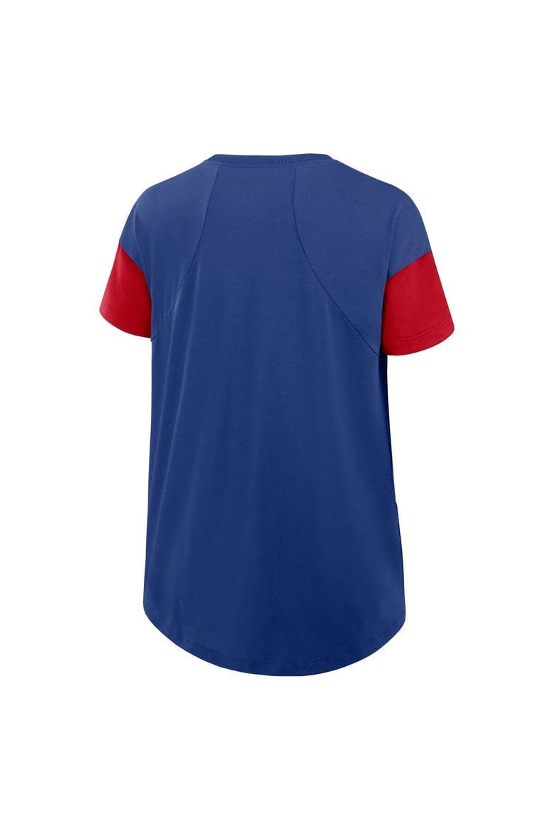 Women's Nike Royal Texas Rangers Flowy T-Shirt, Alternate, color, Royal