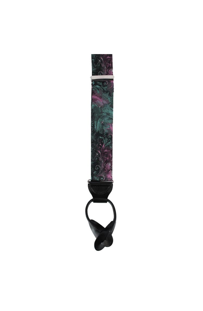 Trafalgar The Arcane Storm Silk Button End Novelty Suspenders, Alternate, color, Multiple