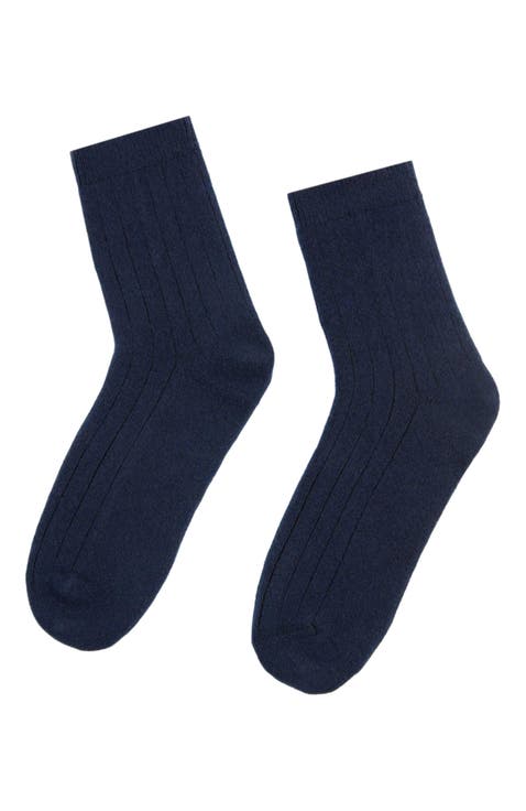 Trim Knit Bed Socks