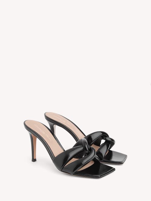 Gianvito Rossi Square-headed High-heeled Sandals In Black