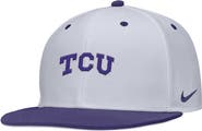 Nike Men's Nike White TCU Horned Frogs  On-Field Baseball Performance Fitted Hat