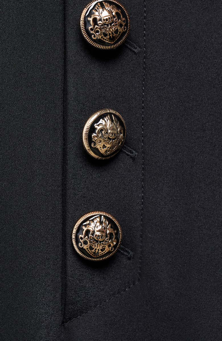 MANGO Cotton Blend Crop Sailor Pants, Alternate, color,