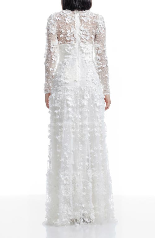 DRESS THE POPULATION DRESS THE POPULATION ANGELINA LONG SLEEVE GOWN