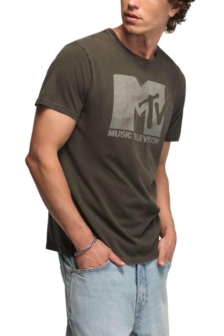 MTV Headbanger's Ball Cotton Blend Graphic T-Shirt, Alternate, color, BELUGA