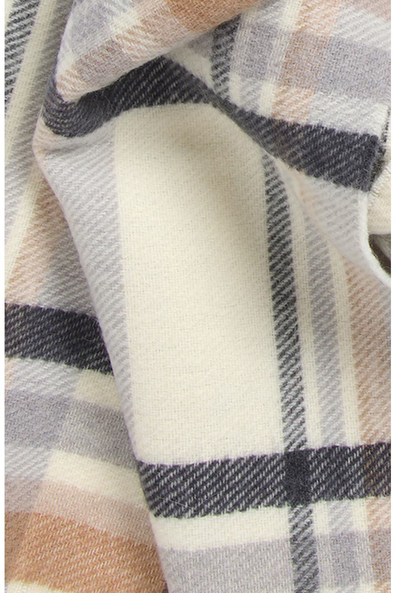 Check 1996 Wool Scarf, Alternate, color, WHITE/ BEIGE