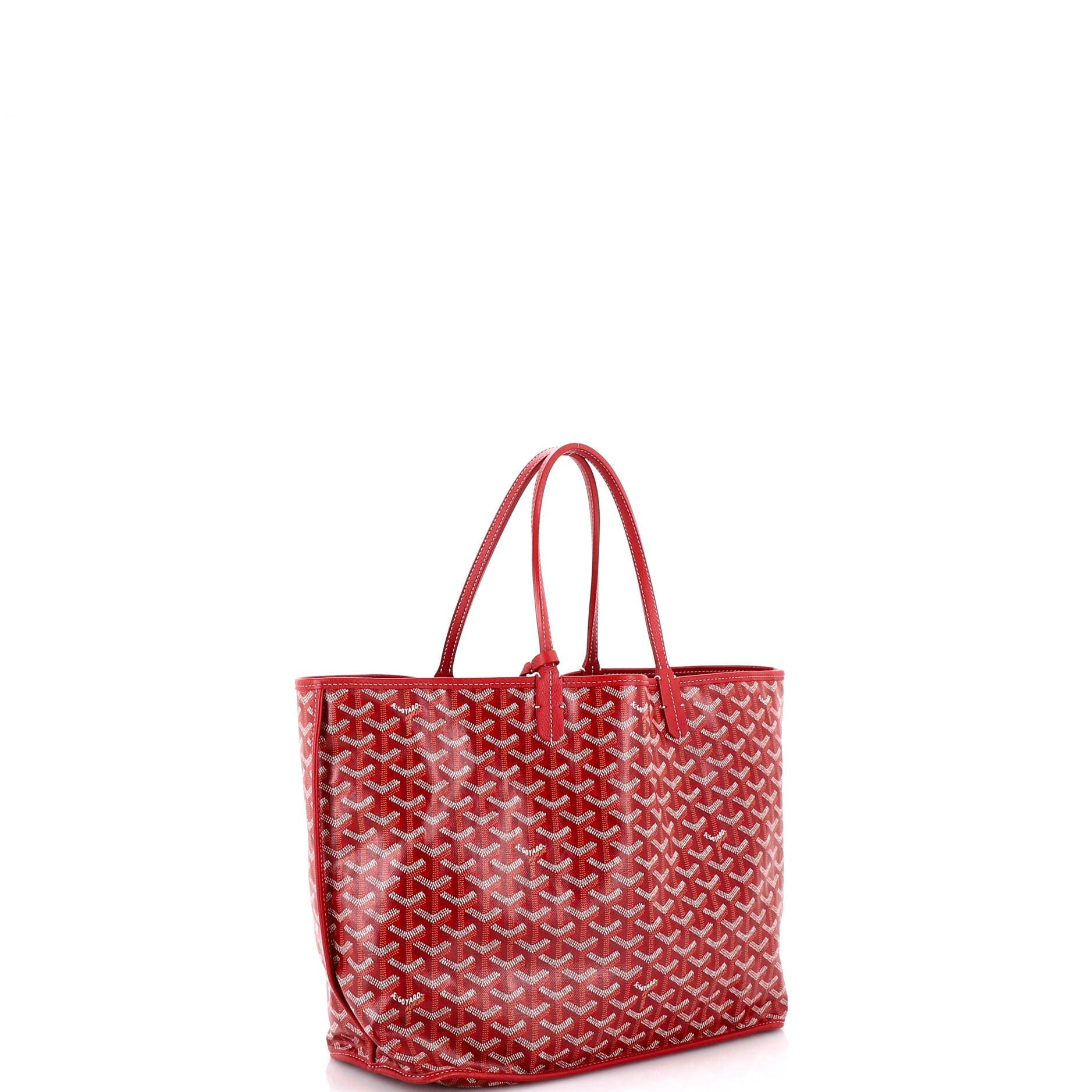 Pre-Owned Goyard Anjou Reversible Tote Coated Canvas PM, Alternate, color, Red