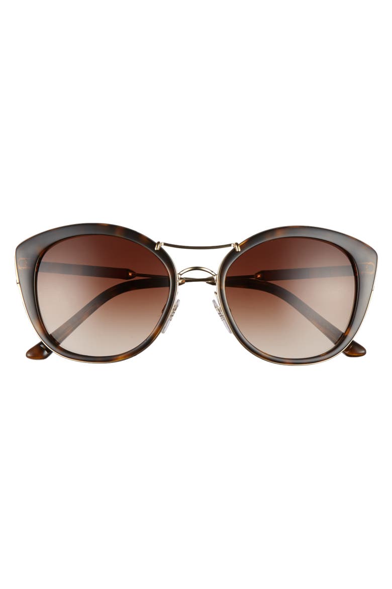 53mm Gradient Sunglasses, Alternate, color, DARK HAVANA