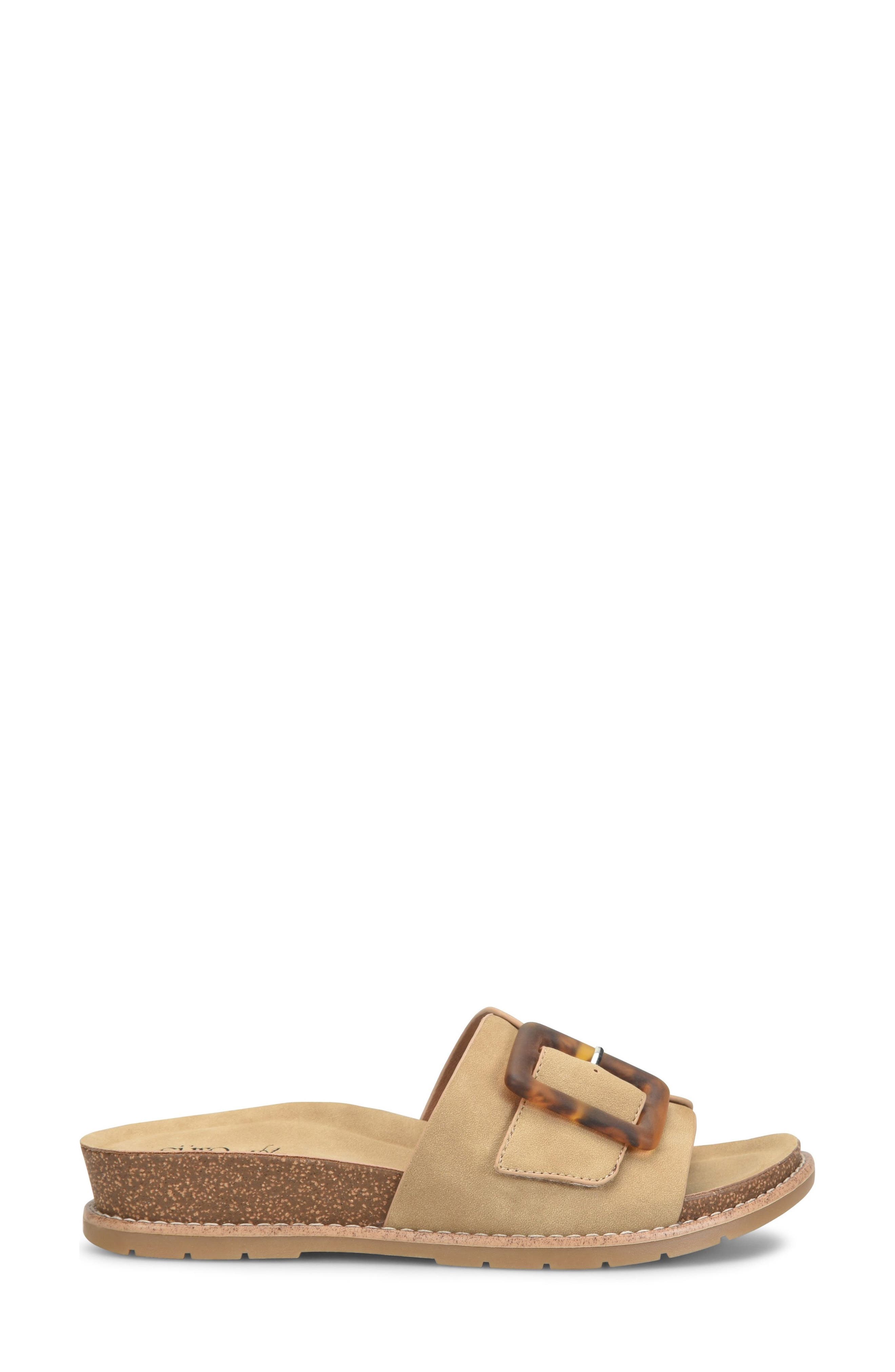 EUROSOFT Galilee Slide Sandal, Alternate, color, Clay