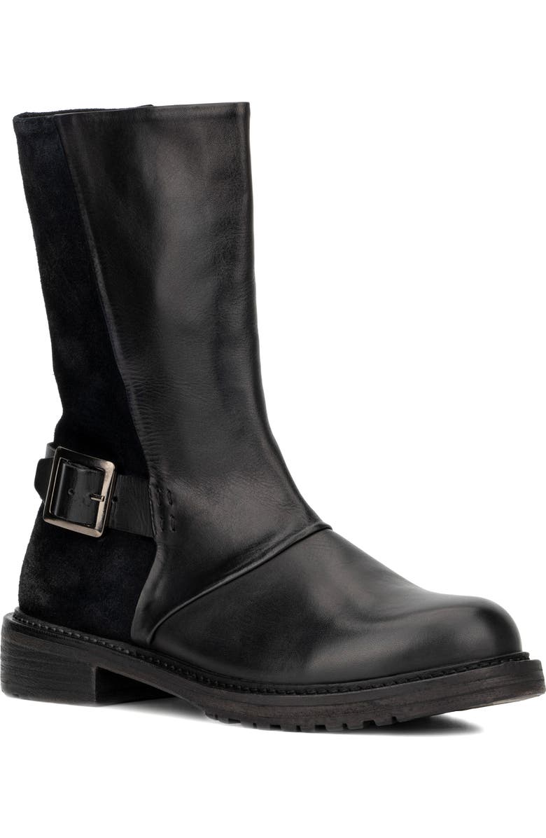 VINTAGE FOUNDRY Camila Buckle Boot, Main, color, Black