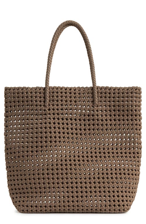 Reiss Womens Taupe Nancy Woven Tote Bag In Brown