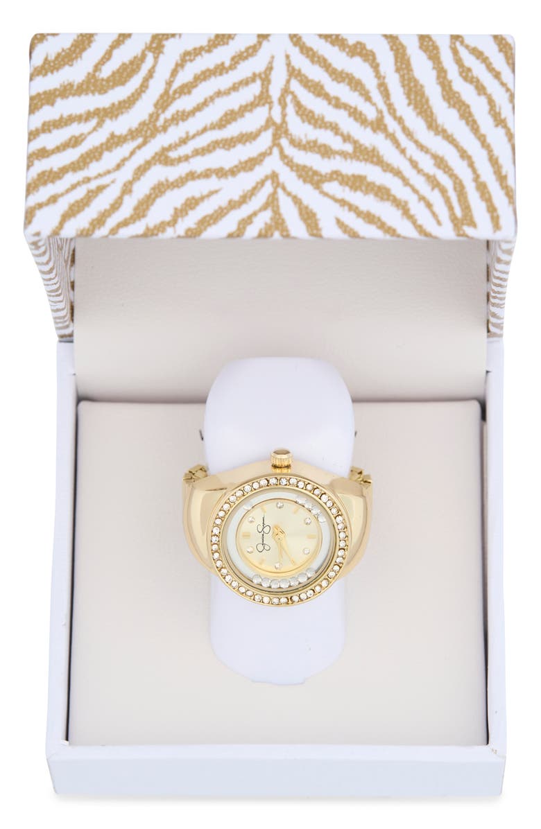 Floating Crystal Ring Watch