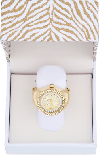 Floating Crystal Ring Watch