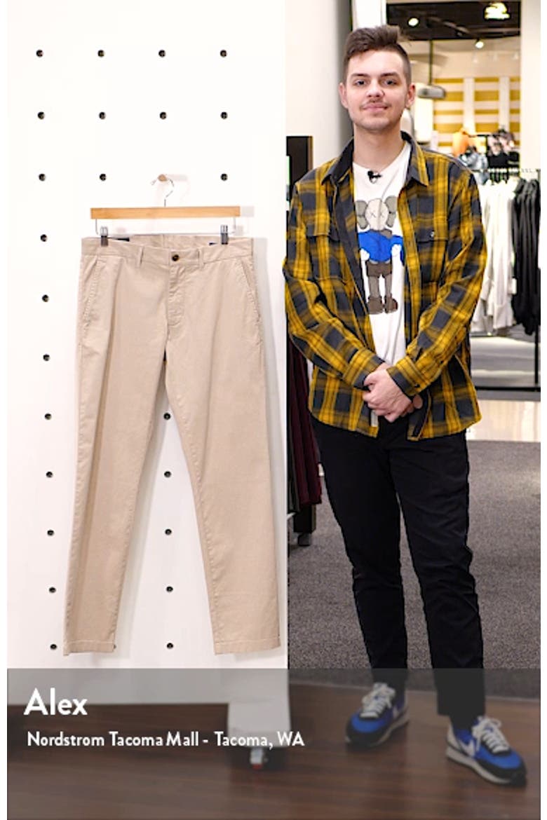 Ballard Slim Fit Peached Twill Chino Pants video