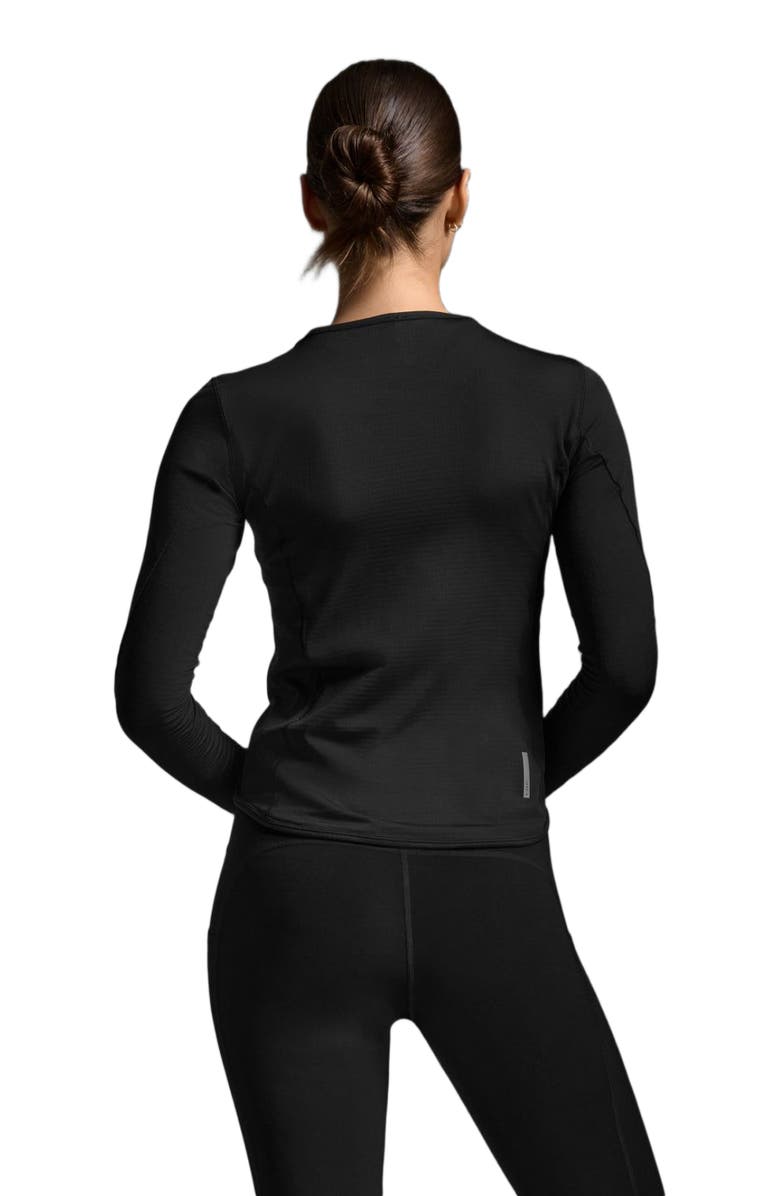 2XU Women's Ignition Grid Base Layer, Alternate, color, Black/Silver Reflective