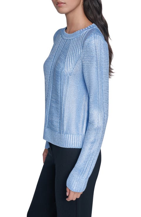 Foiled Transfer Stitch Sweater