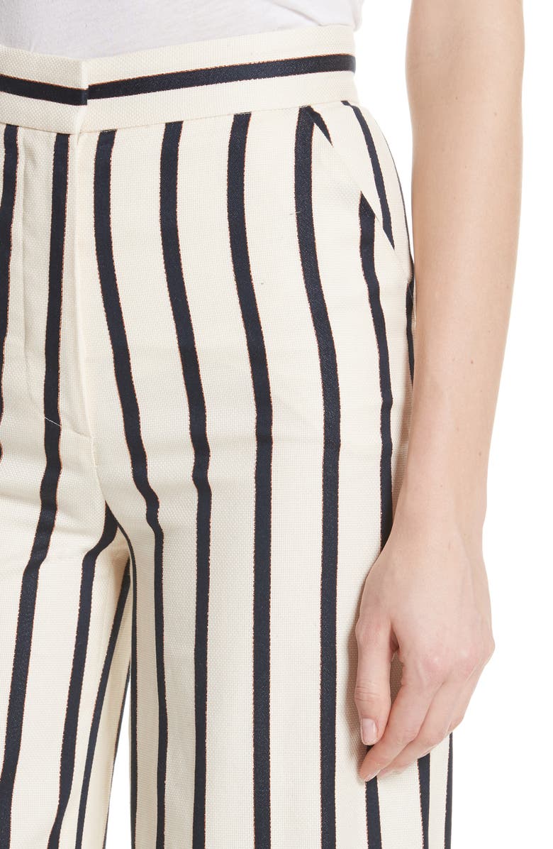 Veronica Beard Xena Stripe Wide Leg Pants, Alternate, color, 