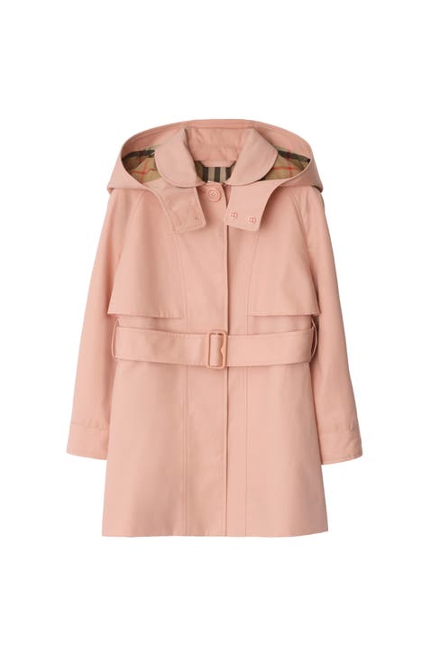 Cotton Hooded Trench Coat