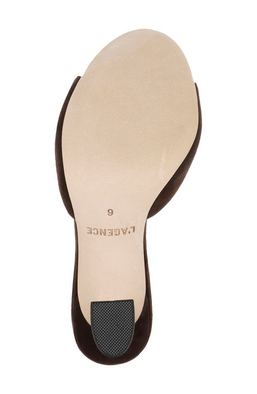 L Agence L'agence Avery Slide Sandal In Brown