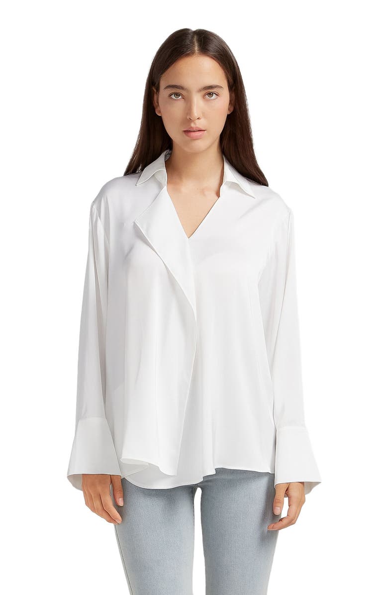 Belle & Bloom Gemini Waterfall Shirt, Alternate, color, White