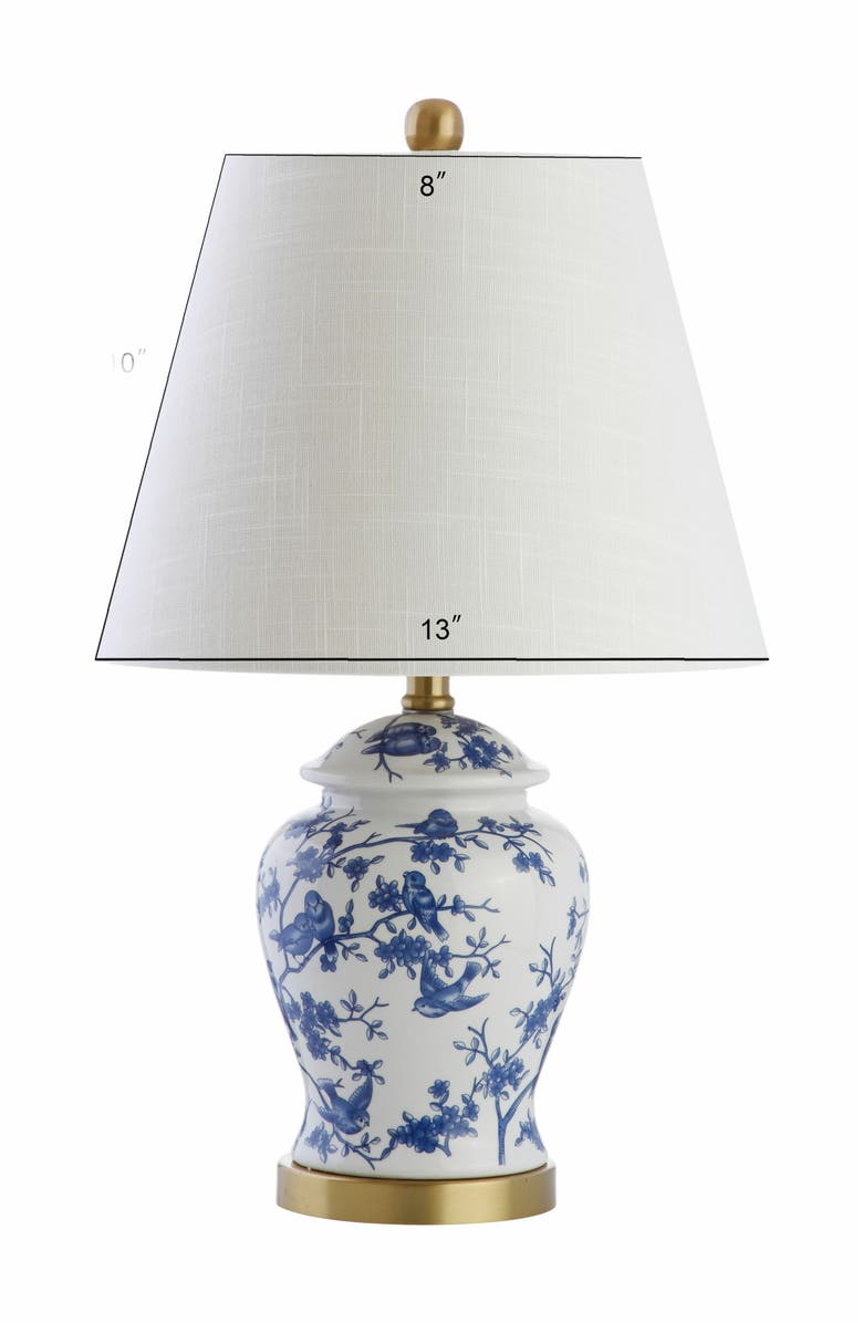 JONATHAN Y Penelope Chinoiserie Classic LED Table Lamp, Alternate, color, Blue/White