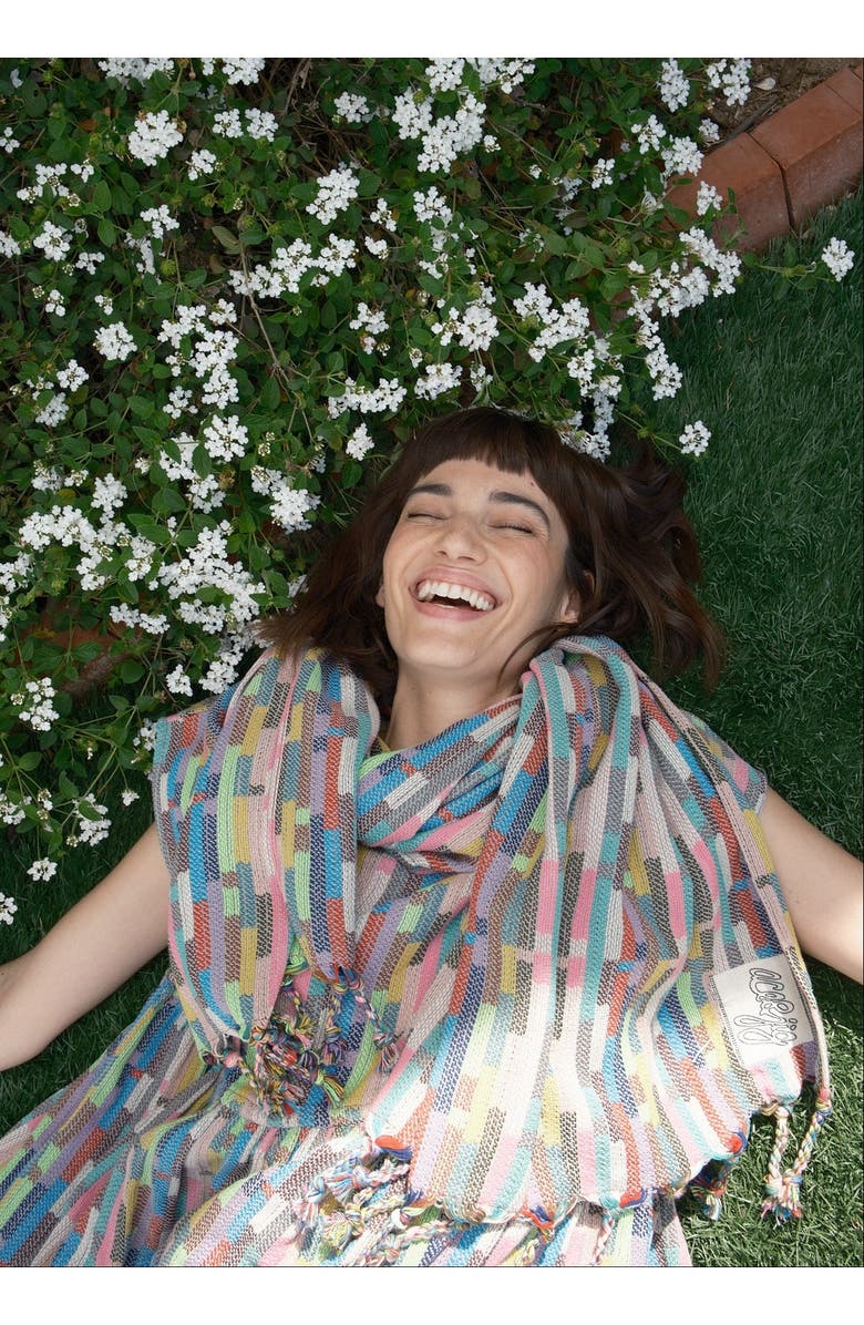 Ace & Jig Alto Souble-sided Scarf with Tassels, Alternate, color, Trivia