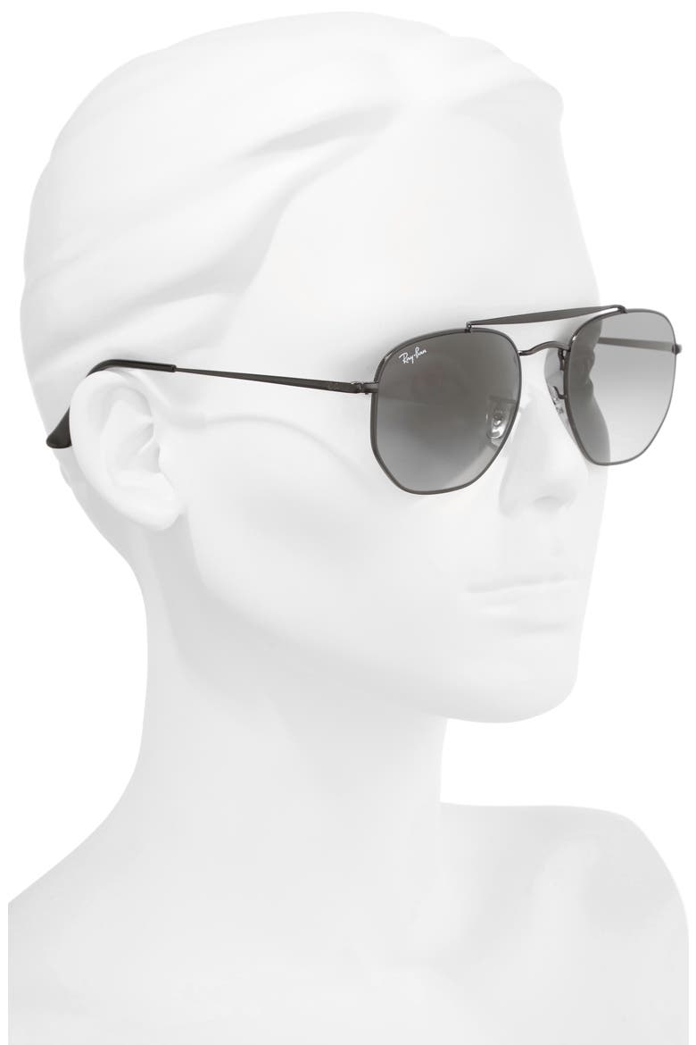 54mm Gradient Sunglasses, Alternate, color, BLACK
