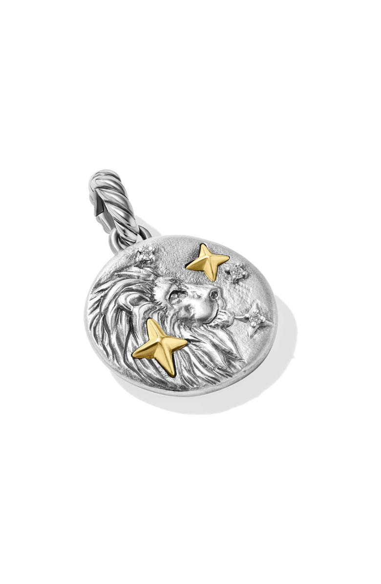 David Yurman Zodiac Charm Enhancer, Alternate, color, Sterling Silver/ Gold - Leo
