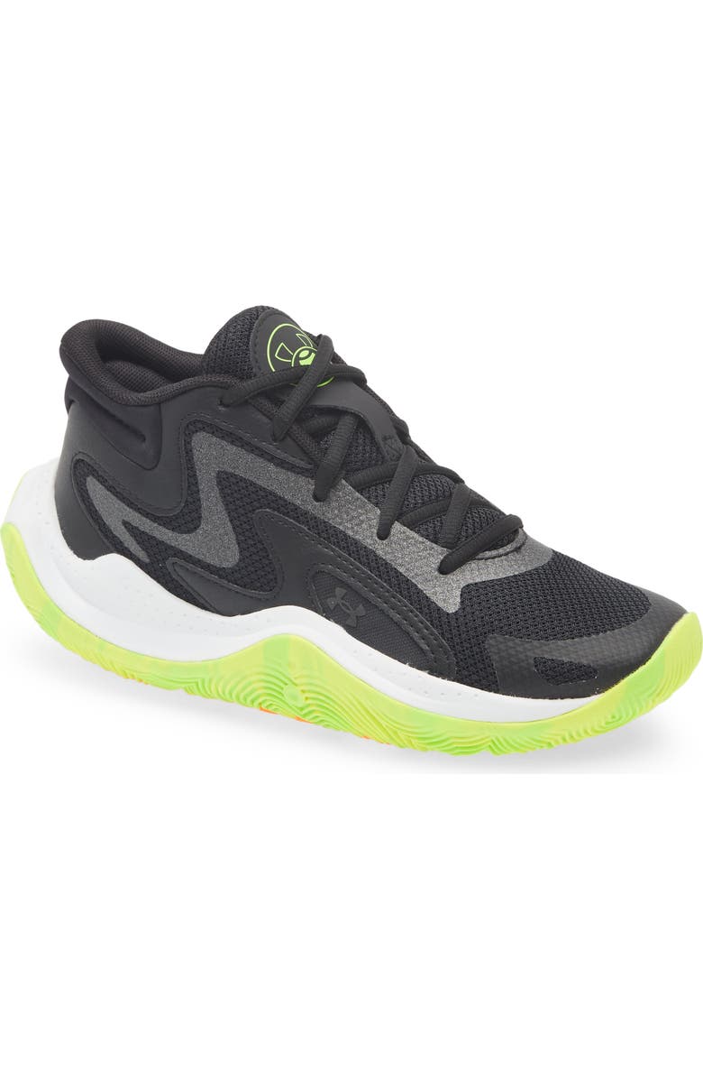 Under Armour Kids' UA Jet '25 Basketball Shoe, Main, color, Black