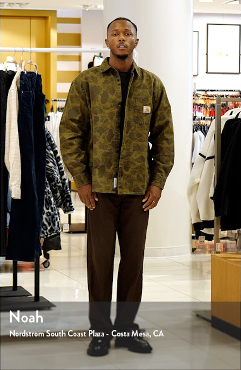 Camo Duck Cotton Canvas Button-Up Shirt