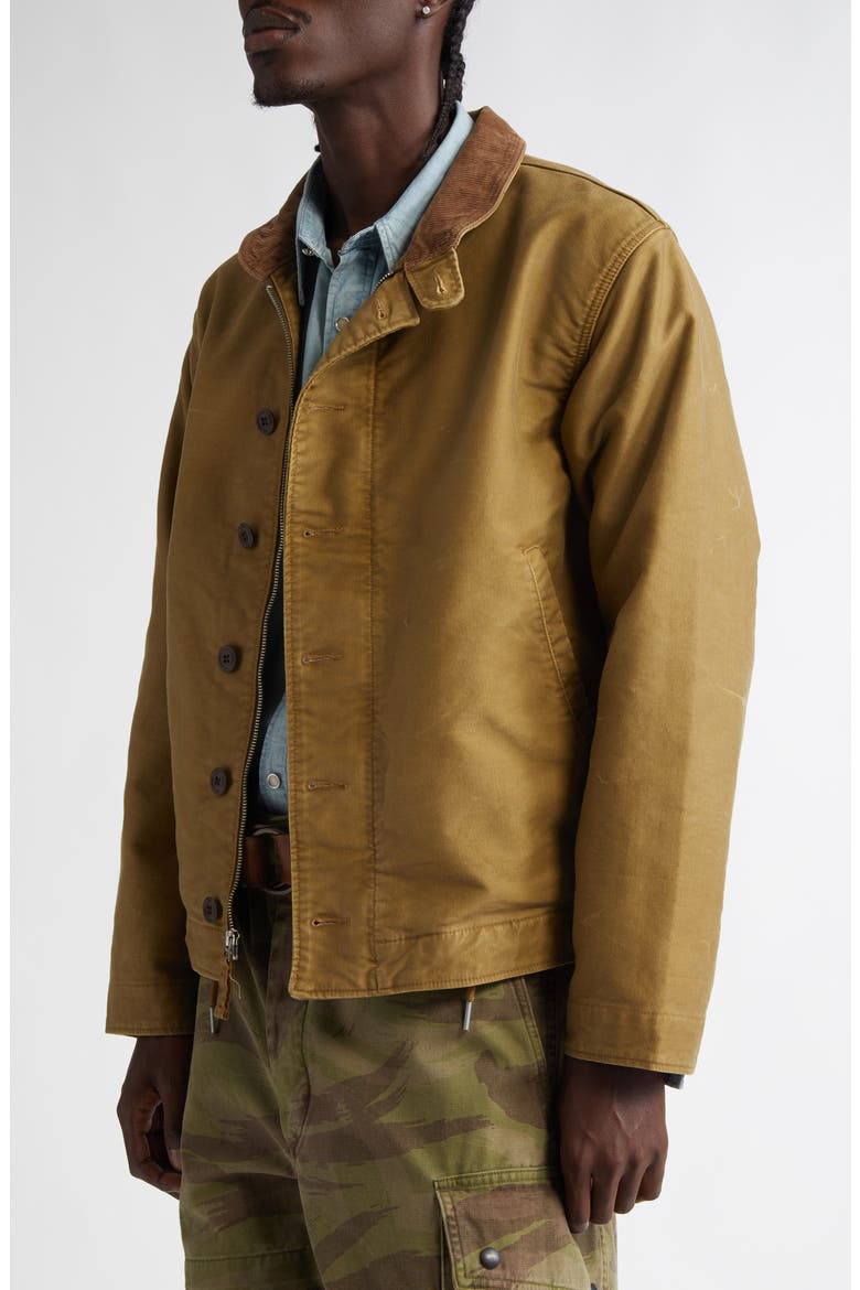 Bower Cotton Work Jacket, Alternate, color, KHAKI DRAB