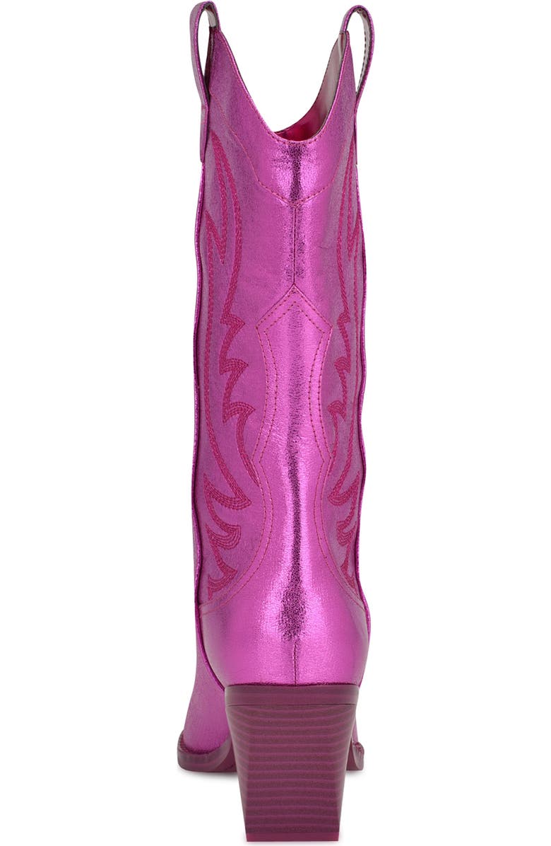 Nine West Keeks Western Boot, Alternate, color, Dark Pink 650