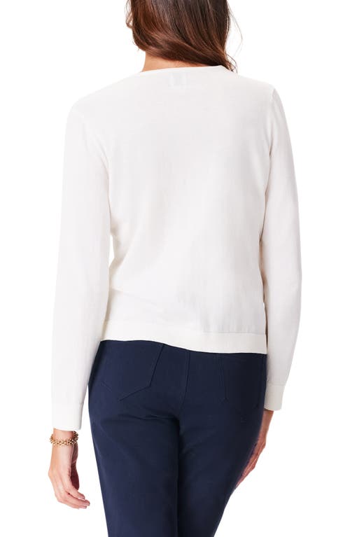 Nic + Zoe Women's Polished Up Cotton-blend Sweater In Classic Cream