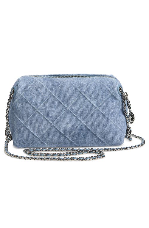 TORY BURCH TORY BURCH FLEMING DENIM SUEDE CROSSBODY BAG
