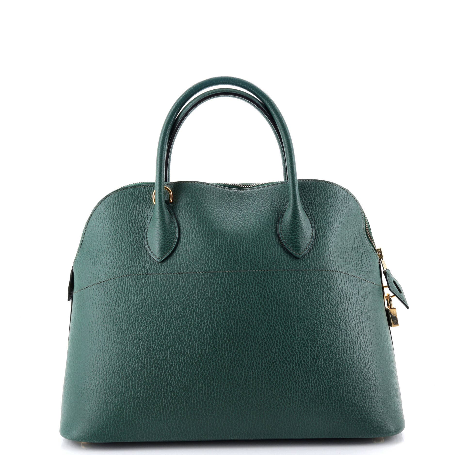 Pre-Owned Hermes Bolide Bag Ardennes 35, Alternate, color, Vert