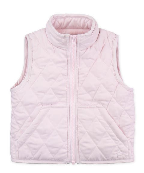 Faux Fur Lined Classic Quilted Barn Vest (Toddler, Little Kid & Big Kid)
