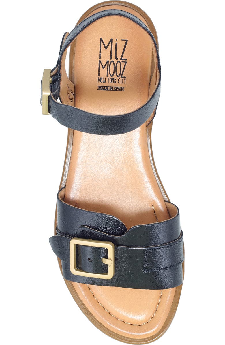 Miz Mooz Symone Ankle Strap Sandal, Alternate, color, Black